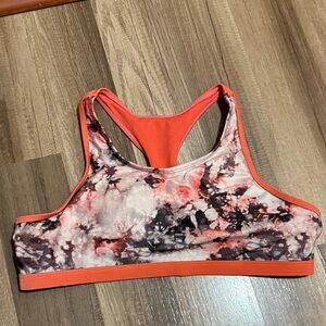 Avia Coral Tie-Dye Racerback Sports Bra - Womens size XL